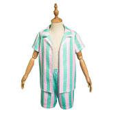 Kinder Strand Shirt Badeshorts Set Cosplay Kostüm Outfits Halloween Karneval Anzug