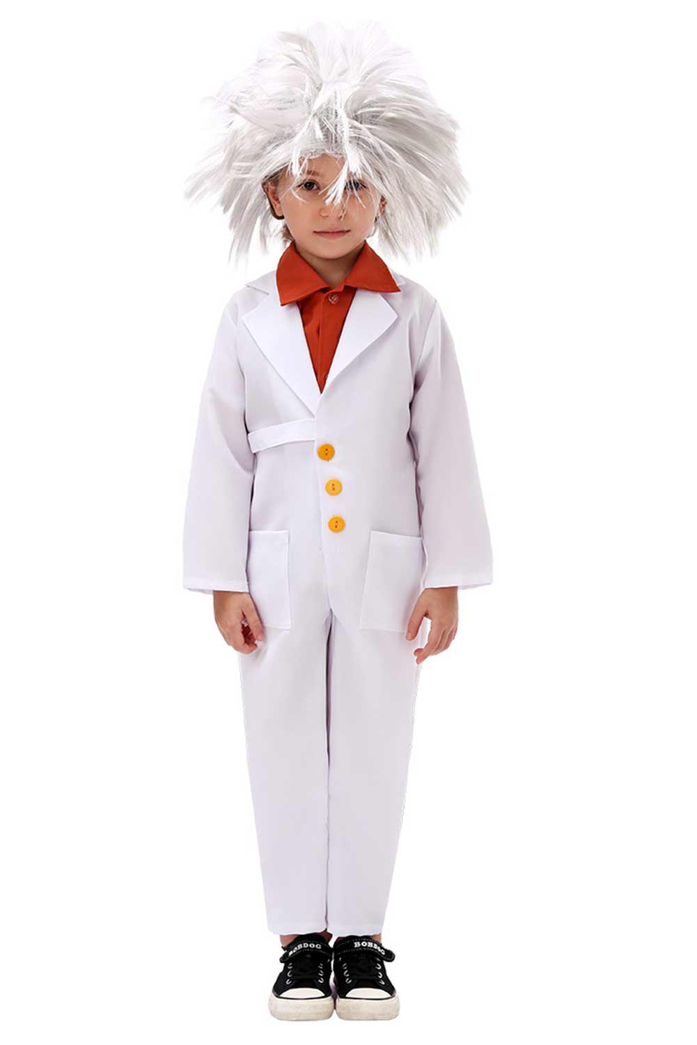 Kinder Weihnachten Wissenschaftler Cosplay-Kostüm für Kinder - Physiker Cosplay-Outfit für Schulaufführungen