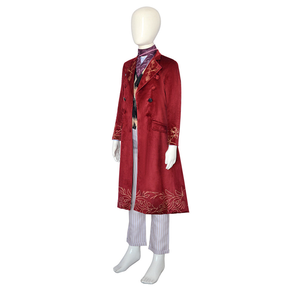 Kinder Wonka Kostüm Charlie Und Die Schokoladenfabrik Cosplay Outfits Halloween Karneval Anzug