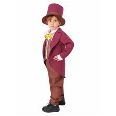 Kinder Wonka Cosplay Kostüm Outfits Halloween Karneval Anzug