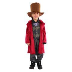 Kinder Wonka Cosplay Kostüm Outfits Halloween Karneval Anzug Film