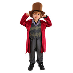 Kinder Wonka Cosplay Kostüm Outfits Halloween Karneval Anzug Film