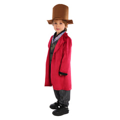 Kinder Wonka Cosplay Kostüm Outfits Halloween Karneval Anzug Film