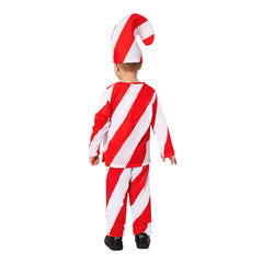 Kinder Zuckerstange Cosplay Kostüm Weihnachten Outfits Karneval Anzug