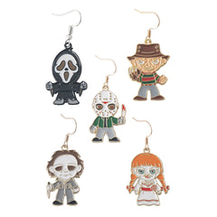 Lustiger Geist und Clown Cosplay Ohrringe Kostüm Requisiten Outfits Halloween Karneval Zubehör Geschenk