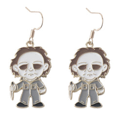 Lustiger Geist und Clown Cosplay Ohrringe Kostüm Requisiten Outfits Halloween Karneval Zubehör Geschenk