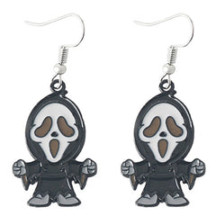 Lustiger Geist und Clown Cosplay Ohrringe Kostüm Requisiten Outfits Halloween Karneval Zubehör Geschenk