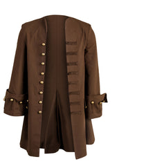Pirat Cosplay Kostüm Outfits Jacke Kopfbedeckung Gürtel Halloween Karneval Anzug
