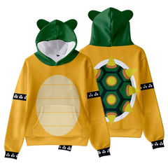 unisex Bowser Cosplay Hoodie 3D Druck Sweatshirt mit Kapuze Streetwear Pullover