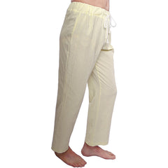 unisex Mittelalterliche Leinenhose weiß Hose Cosplay Kostüm Outfits Halloween Karneval Anzug