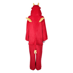 Unisex Schlafanzug Drache Cosplay Kostüm Outfits Halloween Karneval Anzug Baby Drache