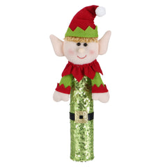 Weihnachtselfe Puppe Mikrowellenherd Kühlschrank Griff Handschuhe