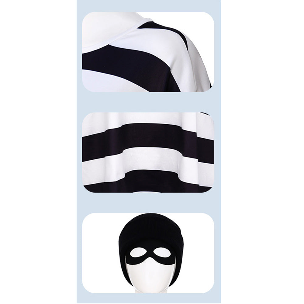 Dieb 6tlg. Kostüm  Dieb Unisex Cosplay Outfits