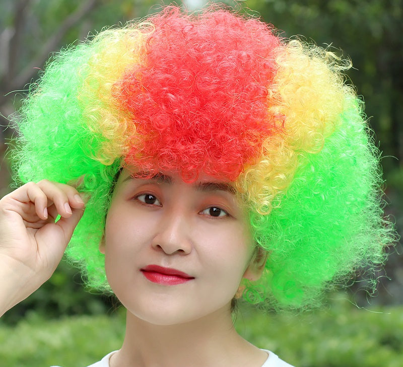 Clown Verkleidung Zubehör Hut Brille Nase bunt Perücke Maske Zubehör cosplay Kostüm Outfits Halloween Karneval Anzug