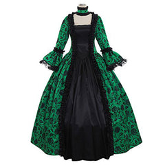 Damen Viktorianische Hofkleider Kleid Vintage Mittelalterliche Renaissance Kleid