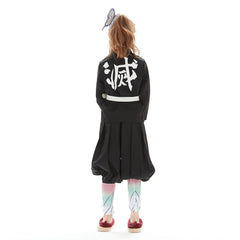 Kinder Mädchen Demon Slayer Kochou Shinobu Cosplay Kostüm Uniform Outfit Halloween Karneval Anzug