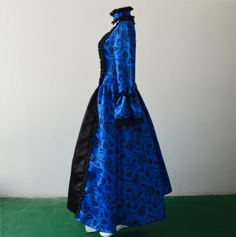 Damen Viktorianische Hofkleider Kleid Vintage Mittelalterliche Renaissance Kleid