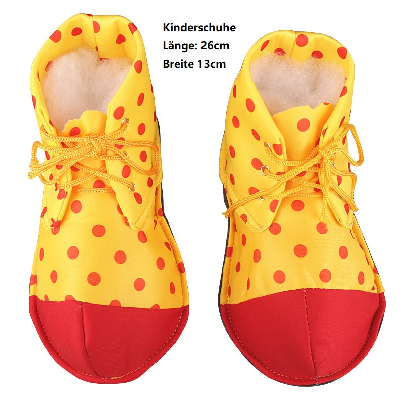 Clown Verkleidung Zubehör Hut Brille Nase bunt Perücke Maske Zubehör cosplay Kostüm Outfits Halloween Karneval Anzug