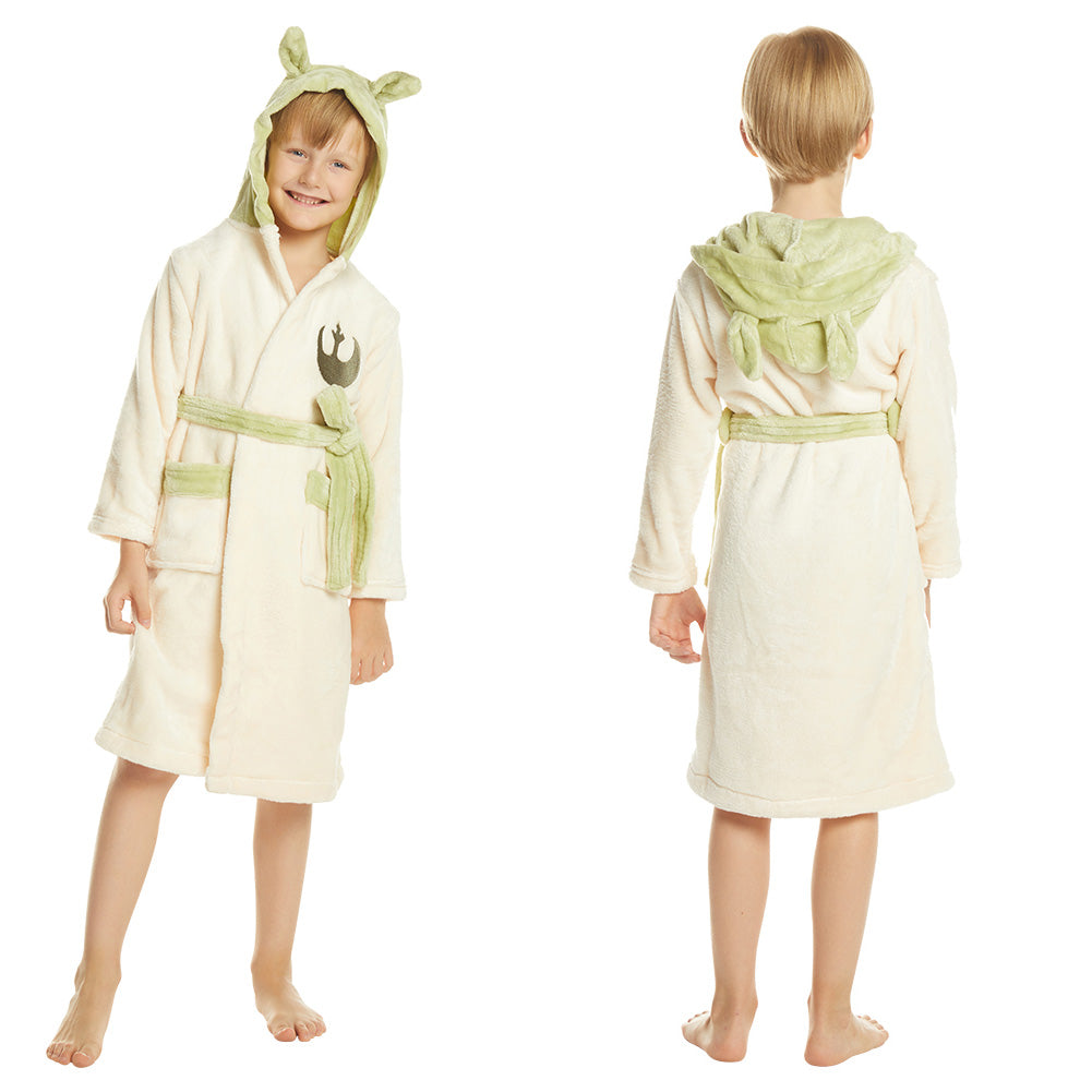 SW Kinder Yoda-Bademantel geeignet für Kinder von 6 bis 10 Jahren