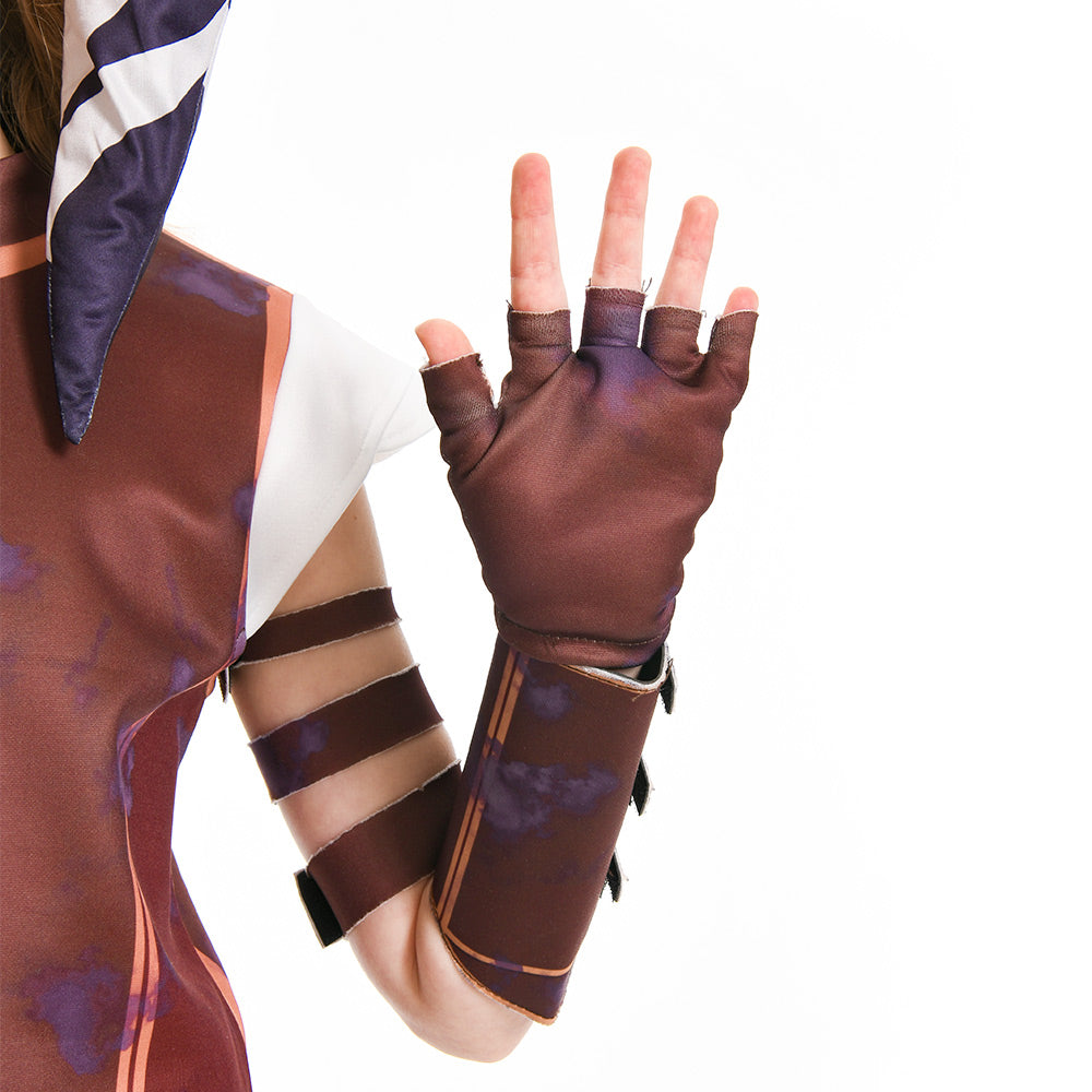 Kinder Asoka Tano SW Outfits Cosplay Kostüm