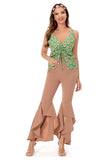 Damen 1970er Hippie Retro Vintage Kostüm Halloween Karneval Outfits