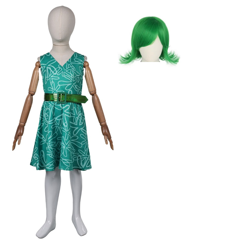 Alles steht Kopf 2 Kinder Mädchen Kleid Ekel Cosplay Kostüm Outfits Halloween Karneval Anzug Sommer Ärmelloses Kleid