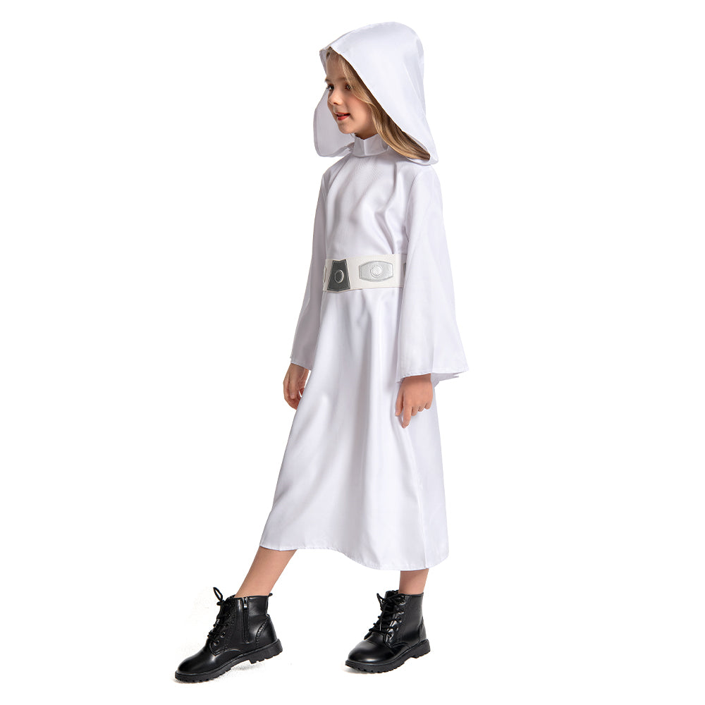 Kinder Mädchen Leia Cosplay Kostüm Outfits Halloween Karneval Anzug