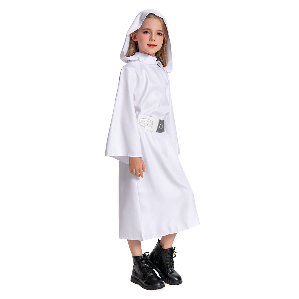 Kinder Mädchen Leia Cosplay Kostüm Outfits Halloween Karneval Anzug