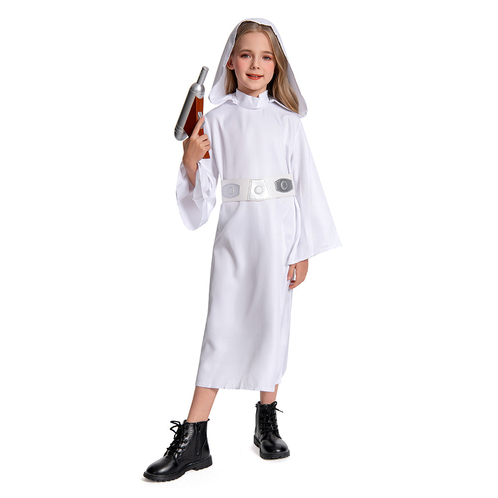 Kinder Mädchen Leia Cosplay Kostüm Outfits Halloween Karneval Anzug