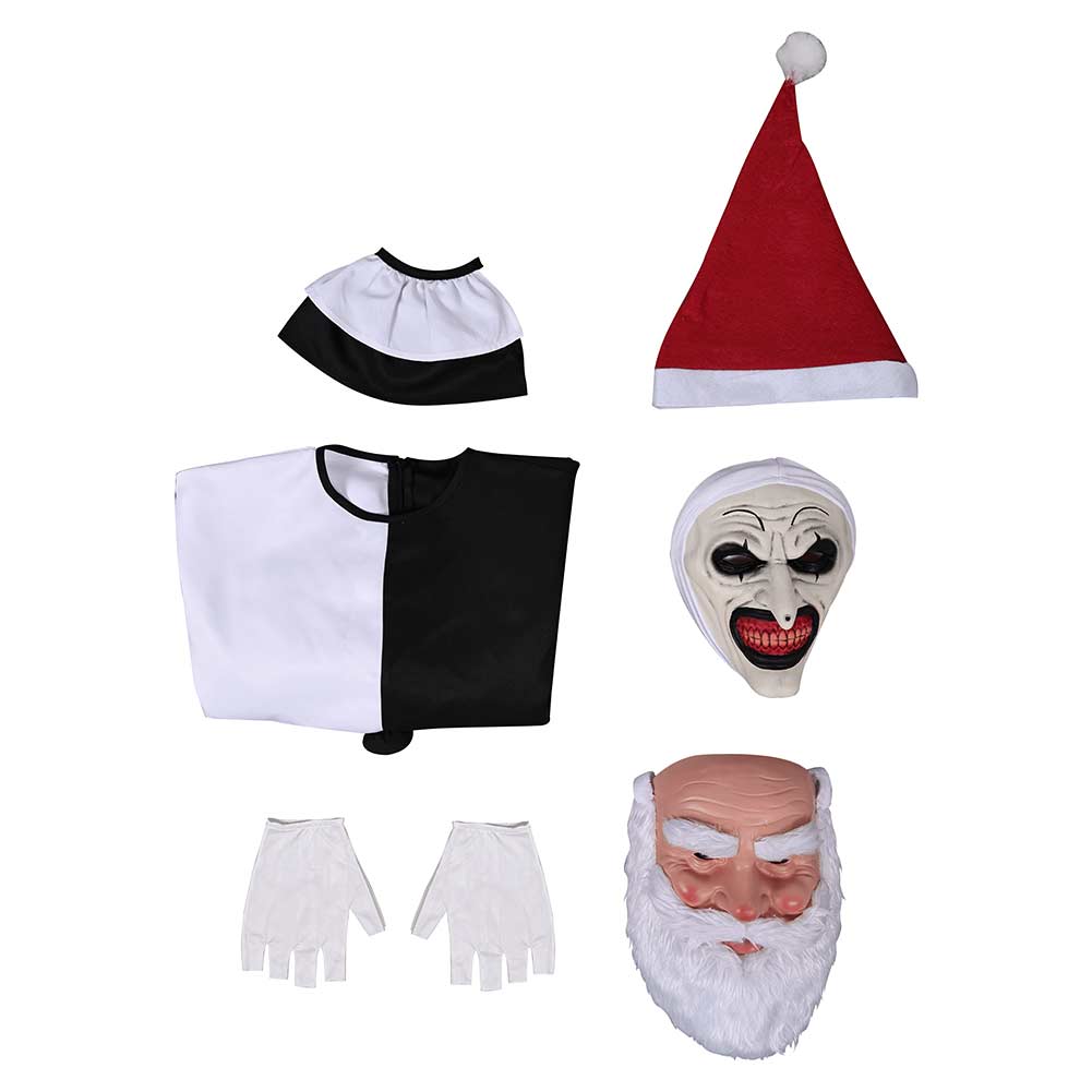 Film Terrifier 3 Cosplay Kostüm Weihnachts Kostüm Hallowenn Karneval Outfit Set