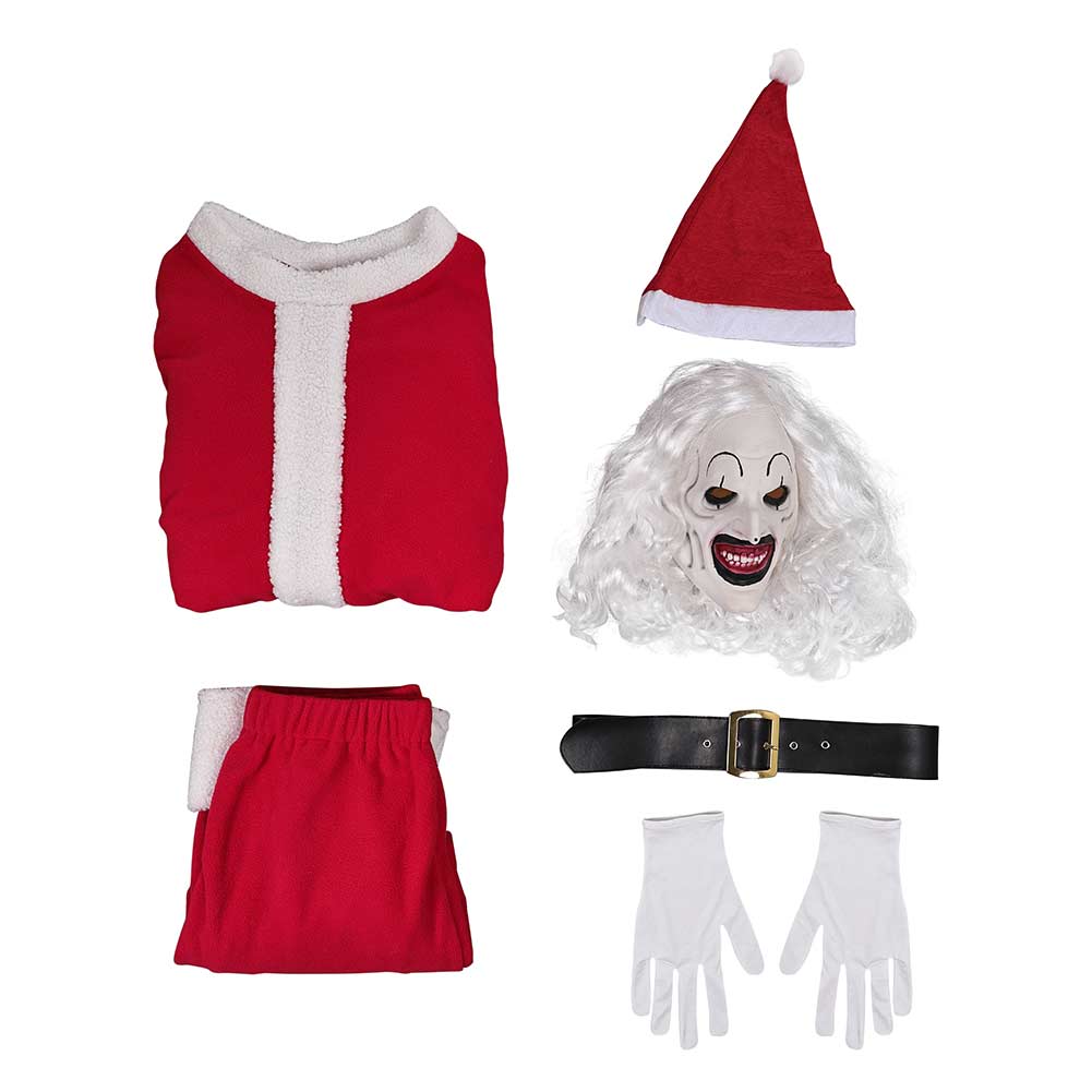 Film Terrifier 3 Cosplay Kostüm Weihnachts Kostüm Hallowenn Karneval Outfit Set
