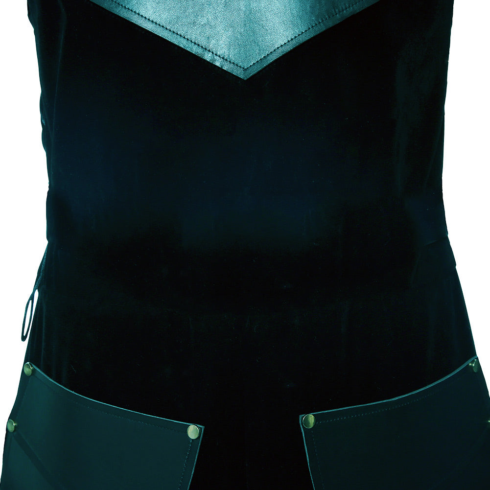 Gothic Mittelalter Oberteil Stehkragen Ärmellos Jacke für Herren Männer Ritterkostüm Halloween Karneval