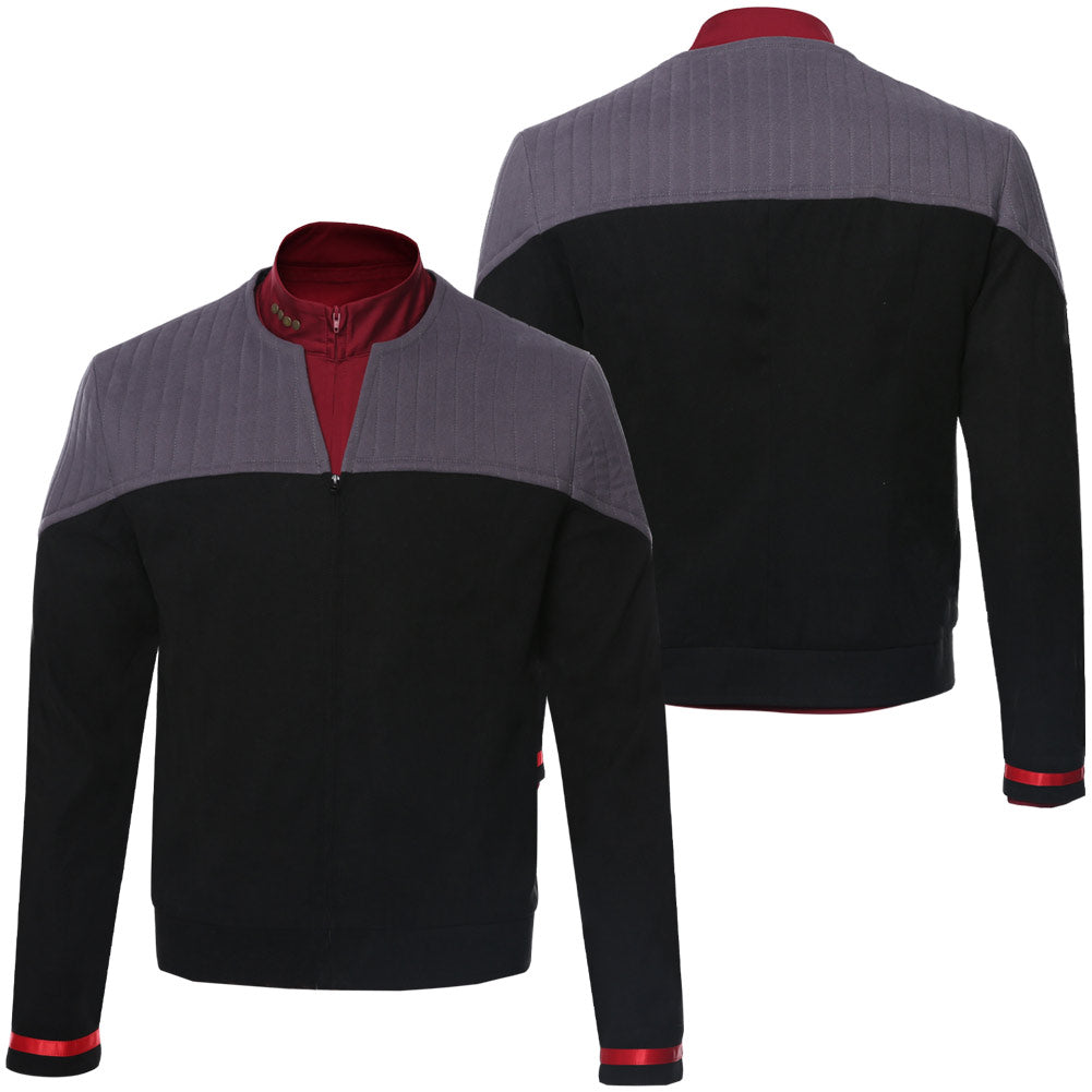 Herren Picard Jacke Cosplay Kostüm Outfits