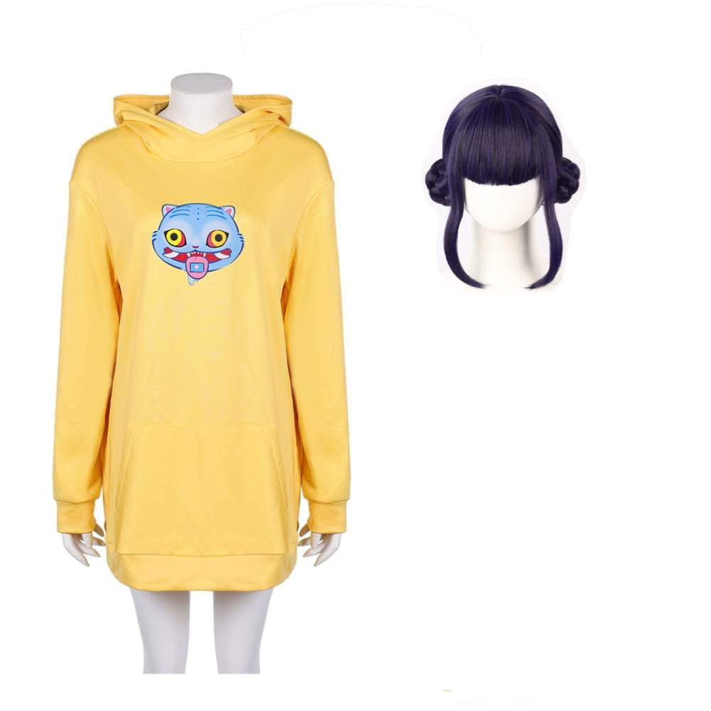 Damen K-Pop Demon Hunters Cosplay Kostüm Halloween Karneval Hoodie Zoey