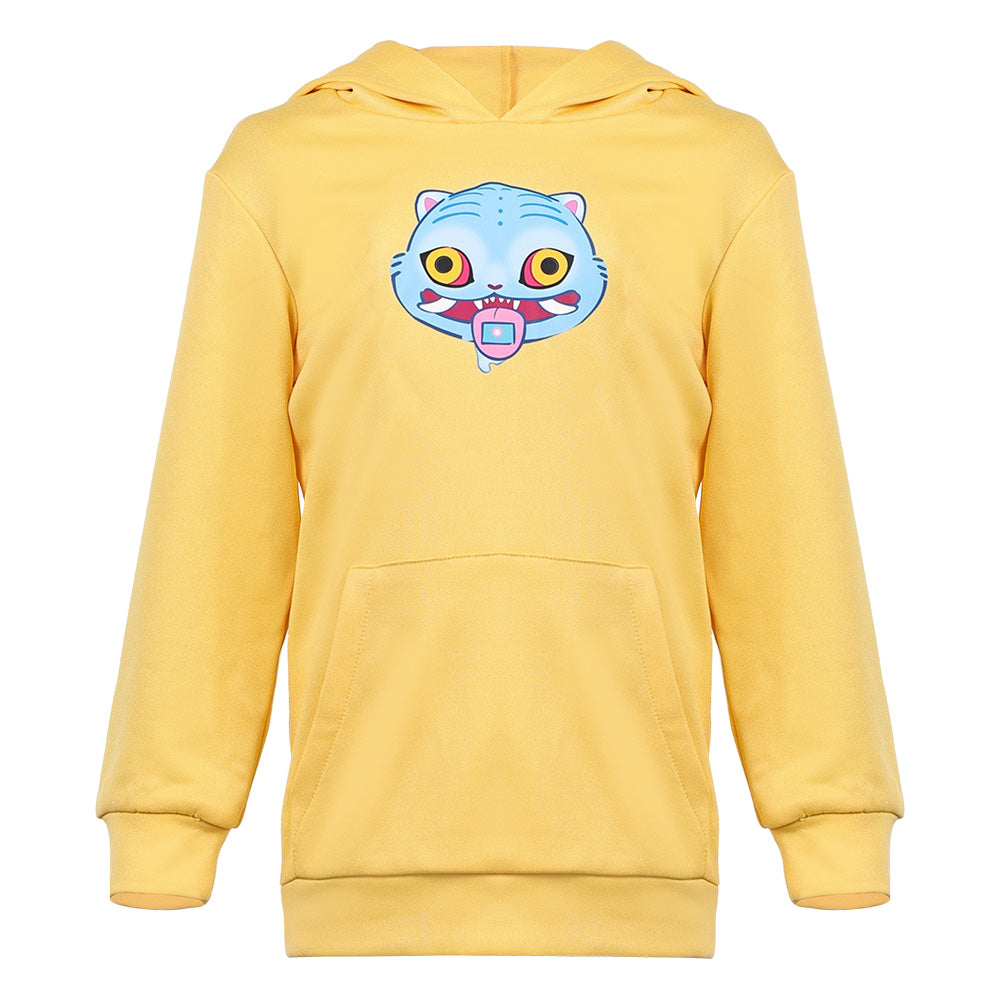 Damen K-Pop Demon Hunters Cosplay Kostüm Halloween Karneval Hoodie Zoey