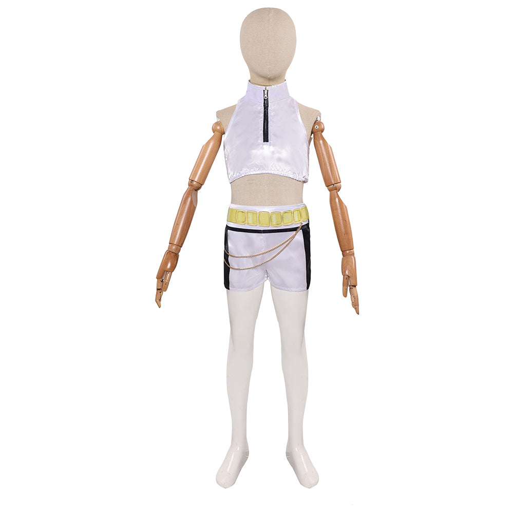 Kinder Mädchen Huntrix Kpop Demon Hunters Rumi CosplayKostüm Halloween Karneval Party Anzug