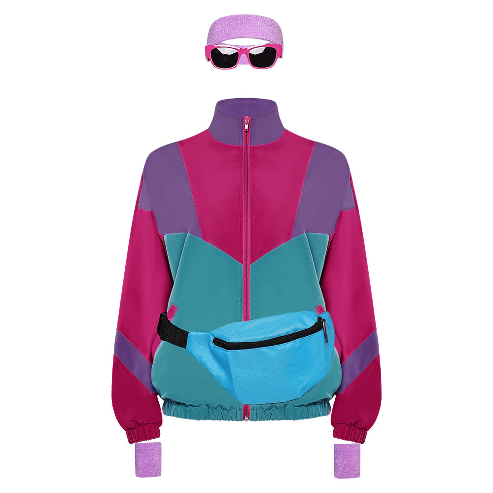 80er unisex Erwachsene Cosplay Kostüm Outfits Halloween Karneval Anzug
