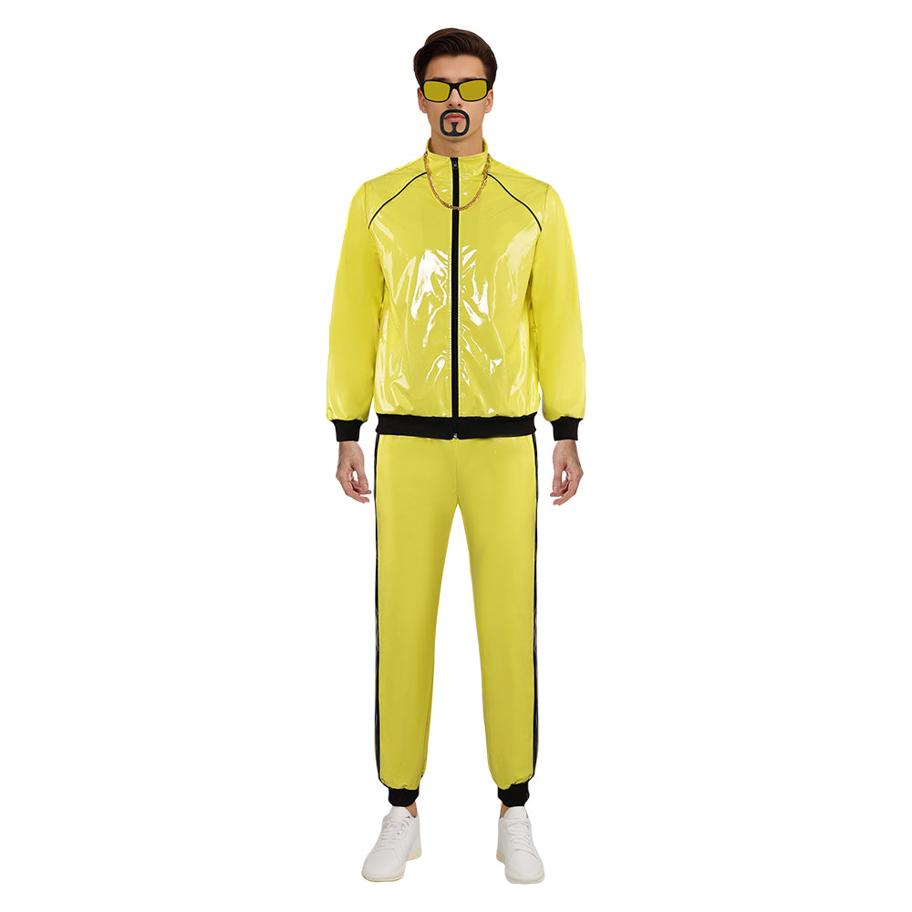 unisex Erwachsene Disco 90er Jahre Cosplay Kostüm Outfits Halloween Karneval Anzug