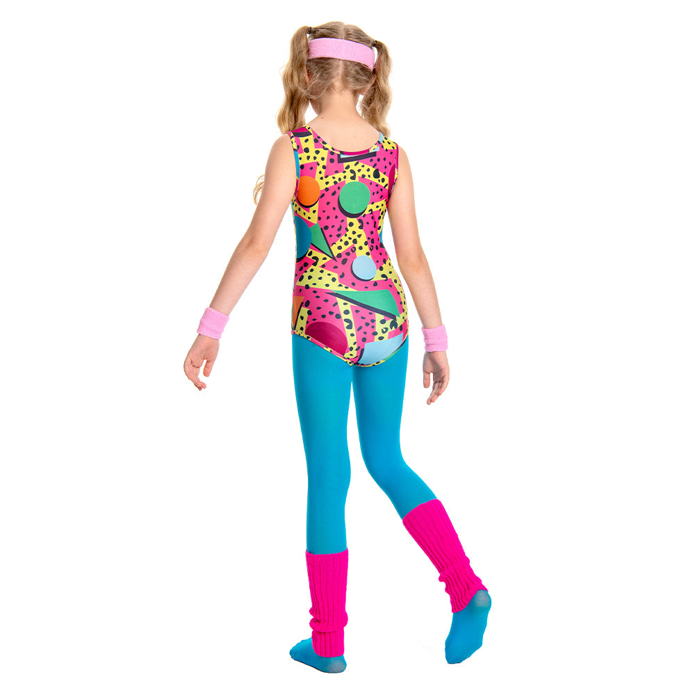 Kinder Sportbekleidung Cosplay Kostüm Outfits Halloween Karneval Anzug 80er Jahre