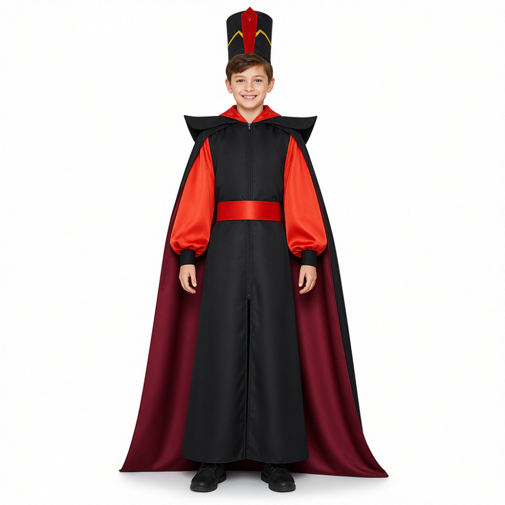 Aladdin‌ Kinder Cosplay-Kostüm für Halloween, Karneval oder Partys: Jafar jasmine