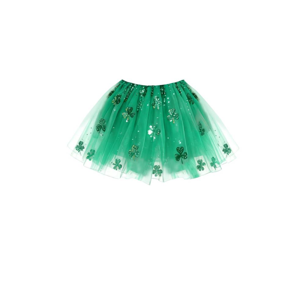 Kinder St. Patrick Cosplay Kostüm Kleeblatt Hut Rock Zubehör Party Halloween Karneval Anzug