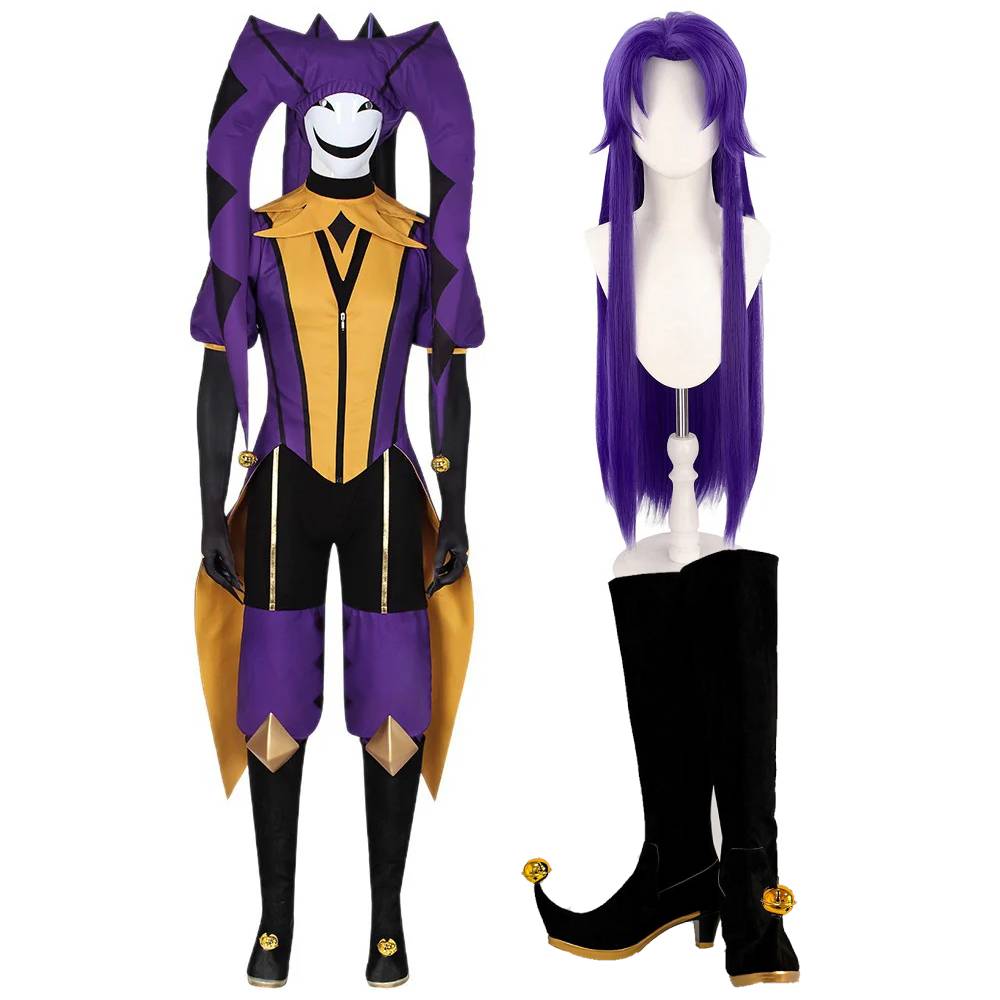 Erwachsenen-Zirkuskostüm The Freak Circus Kostüm Joker Halloween Karneval Cosplay Clown-Outfit