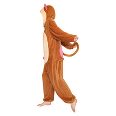 Erwachsene Unisex Affe Tier kostüm grün Schlafanzug einteiliger Pyjama