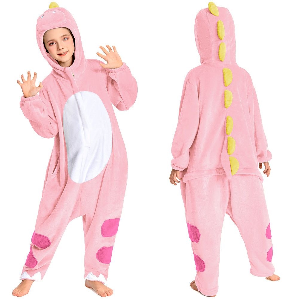 Kinder Rentier Tierkostüm Frosch Rentier Pinguin Rosa Dinosaurier Schlafanzug einteiliger Pyjama