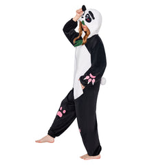 Erwachsene Unisex Riesenpanda Tier kostüm grün Schlafanzug einteiliger Pyjama
