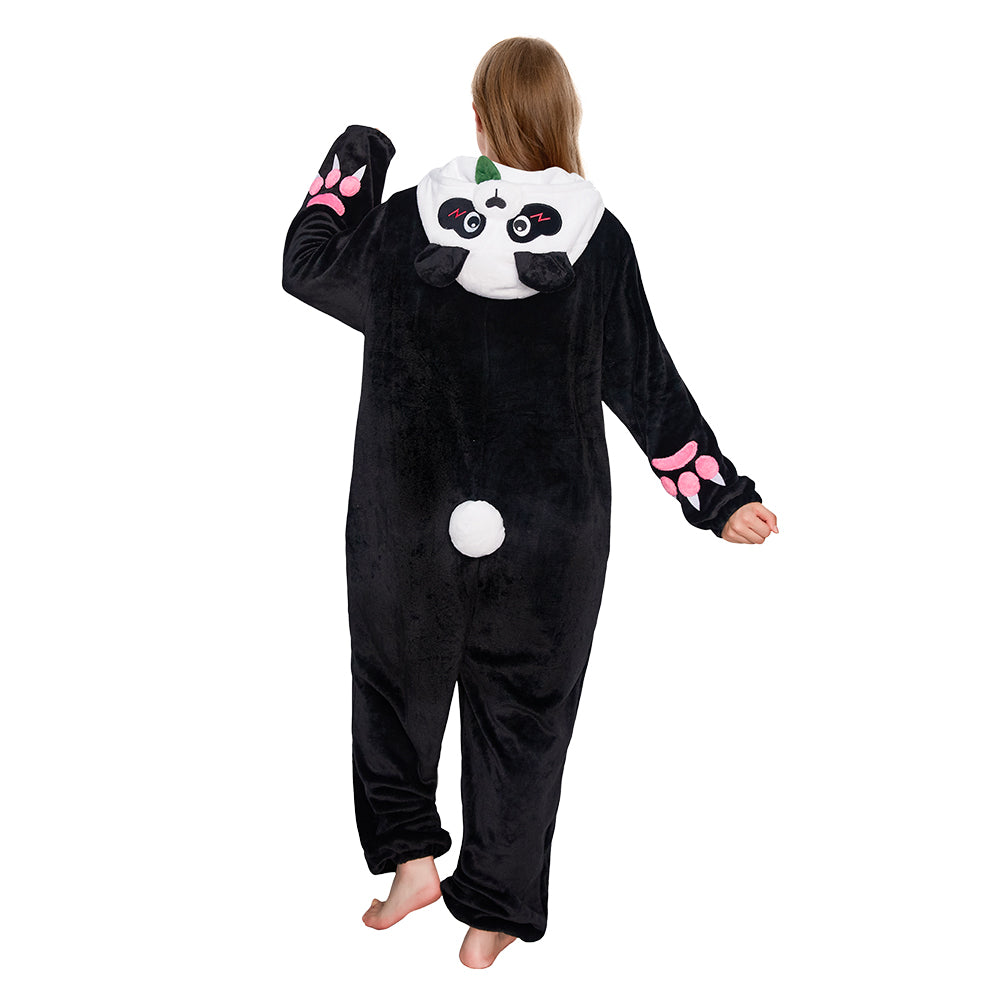Erwachsene Unisex Riesenpanda Tier kostüm grün Schlafanzug einteiliger Pyjama