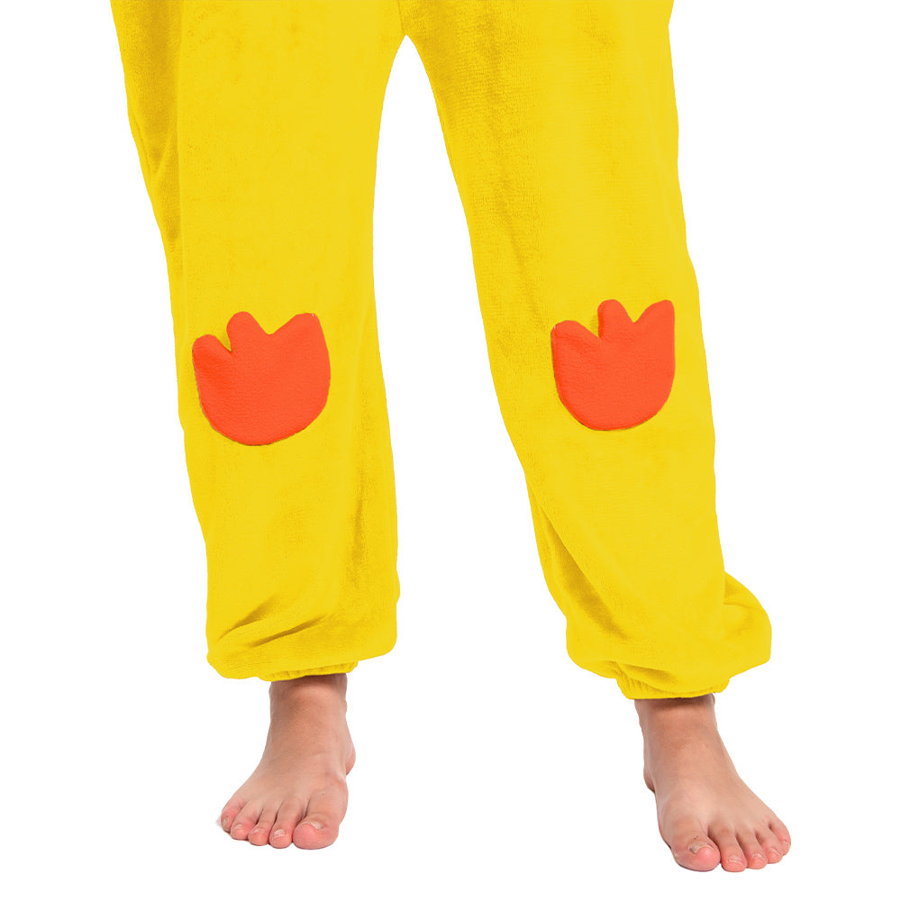 Erwachsene Unisex Gelber Truthahn Tier kostüm grün Schlafanzug einteiliger Pyjama