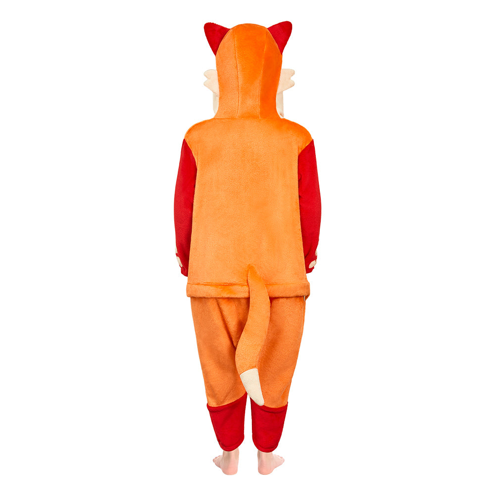 Kinder Bezaubernder Fuchs-Kinderstofftier Schlafanzug einteiliger Pyjama