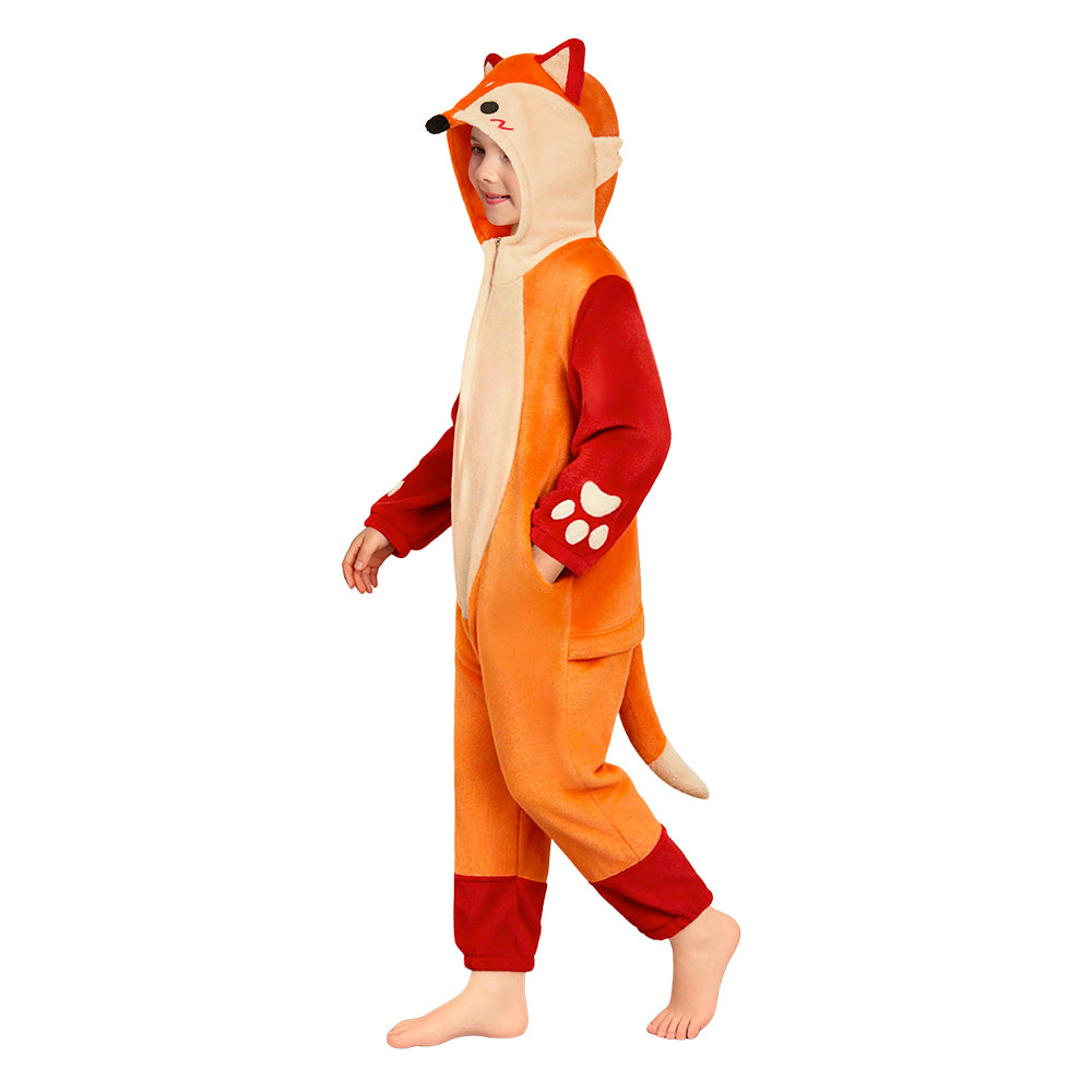 Kinder Bezaubernder Fuchs-Kinderstofftier Schlafanzug einteiliger Pyjama