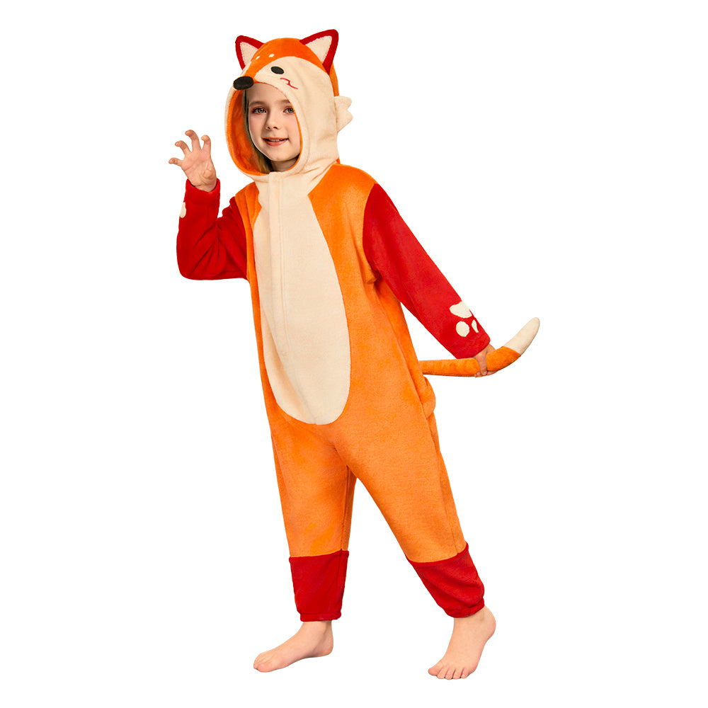 Kinder Bezaubernder Fuchs-Kinderstofftier Schlafanzug einteiliger Pyjama